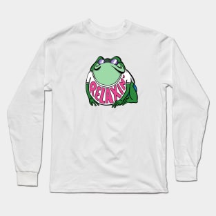 relaxin froggy Long Sleeve T-Shirt